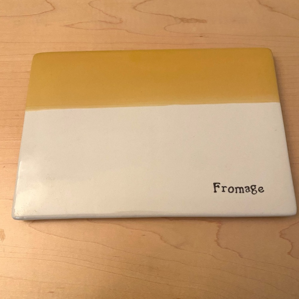 Anthropologie “Fromage” Ceramic Cheese Board
